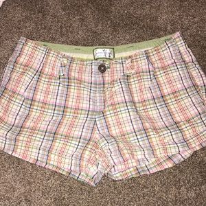 plaid shorts